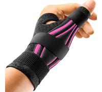 FREETOO Tutore Pollice Destro e Sinistro Ergonomico per Tendinite, Tutore per Rizoartrosi Pollice e Dito a Scatto, Supporto pollice per Sindrome di De Quervain, Frattura, Distorsione (S/M Bianco/Nero)