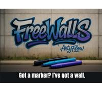 FreeWalls - Graffiti-Buch zum Selbstgestalten: Wände, LKWs und urbane Hintergründe zum Personalisieren: Ein Skizzenbuch für freie grafische ... - für kreative Köpfe ohne Schablonen.