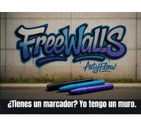 FreeWalls - Libro de grafitis para crear: muros, camiones y escenarios urbanos para personalizar: Un cuaderno de expresión libre sobre fondos urbanos ... para mentes creativas, libres y sin moldes.