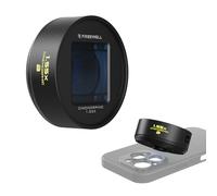 Freewell 1.55x Blue Anamorphic Lens compatibile con iPhone e Samsung con attacco da 17 mm, lente Samsung Cinematic per smartphone con riflessi blu fantascientifici