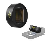 Freewell 1.55x Gold Anamorphic Lens Compatibile con iPhone e Samsung con attacco da 17 mm Obiettivo avanzato per smartphone con visione cinematografica ampia, riflessi dorati e migliore qualità video