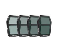 Freewell Air 3S Split ND Filter 4-Pack con ND8/ND16, ND16/ND32, ND32/ND64, ND64/ND128 per un'esposizione equilibrata in condizioni di luce mutevole.