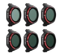 Freewell Bright Day - Confezione da 6 filtri ND/PL per DJI Mini 5 Pro - ND8/PL, ND16/PL, ND32/PL, ND64/PL, ND128/PL & ND256/PL - Filtri polarizzati per controllo dell'esposizione e riduzione