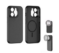FREEWELL Custodia Pro Filmmaker per iPhone 14 Pro Max - Attacco magnetico per obiettivo e filtro da 17 mm nero