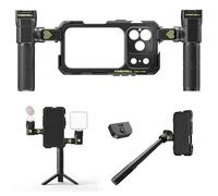 Freewell Genius Rig Cage per iPhone 17 Pro - Alloggiamento per filtro magnetico e attacco obiettivo da 17 mm, installazione senza attrezzi, impugnatura multifunzione per treppiede/monopod