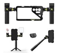 Freewell Genius Rig Cage per Samsung S25 Ultra - Installazione senza attrezzi, treppiedi e maniglie monopiede, telecomando Bluetooth, supporti flessibili per riprese professionali