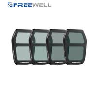 Freewell Kit di filtri Bright Day ND/PL da 4 pezzi, ND4, ND8, ND16, ND32, ND64/filtro PL per accessori fotografici per fotocamera DJI Air 3S