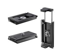 Freewell Piastra a sgancio rapido compatibile con Arca con supporto per smartphone integrato, montaggio sicuro per fotocamere, treppiedi e dispositivi mobili