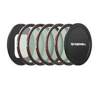 Freewell QuickSnap - Kit di filtri magnetici e impilabili per iPhone, ND4, ND8, ND16, CPL e filtro Black Glow Mist 1/4, compatibile con custodia e gabbia per iPhone Freewell