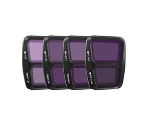 Freewell Split ND 4-Pack Filter Kit for Air 3 - ND8/ND16 ND16/ND32 ND32/ND64 and ND64/ND128 GimbalSafe Technology