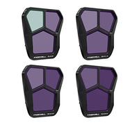 Freewell Standard Day 4Pack Split ND ND8, ND16, ND32, ND64 Filtri compatibili con Mavic 3 Pro/Mavic 3 Pro Cine