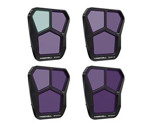 Freewell Standard Day 4Pack Split ND ND8, ND16, ND32, ND64 Filtri compatibili con Mavic 3 Pro/Mavic 3 Pro Cine