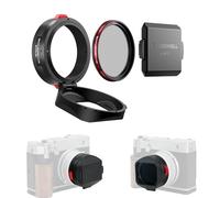 Freewell The Real Lens Hood Filtro ibrido CPL/Mist per Fuji GFX100RF(nero) | flipable, Touchless,
