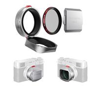 Freewell The Real - Paraluce ibrido CPL/Mist Filter, Flipable, Touchless, Funzionamento del filtro per Fuji X100VI, X100V, X100 Series (argento)