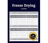 Freeze Drying Log Book: Food Batch Schedules To Record Your Freeze Drying Activities And Purchases, Expenses, Machine Maintenance, And More With Hardcover