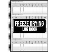 Freeze Drying Log Book: Freeze Dryer Journal for Home and Commercial Use | Record Pre-Freeze, Dry Weight, and Processing Times Easily, Food Batch Tracker For A Freeze Dryer, freeze dryer journal