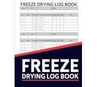 Freeze Drying Log Book: Home Freeze Drying Log With Food Batch Schedules, Record Your Freeze Drying Maintenance, Activities