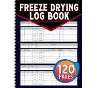 Freeze Drying Log Book: Record Over 500 Food Batches, Machine Maintenance, Repairs, Expenses and More!