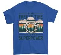 Freeze Time Photography Photographer Uomo T-Shirt 100% Cotone