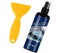 Freezer defrosting agent, strumento per lo sbrinamento del congelatore, detergente per scioglimento rapido del ghiaccio, spray sbrinante da 100 ml per frigorifero con raschietto dedicato, rimozione