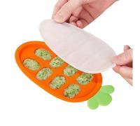 Freezer Molds Baby Food, Silicone Baby Food Tray, Carrot Shape Box, Baby Food Freezer, Complementary Food Tray, Baby Food Storage, Freezer Nibble Tray, Baby Food Molds, Baby Food Compartments, Silicon
