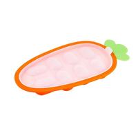 Freezer Molds Baby Food, Silicone Complementary Food Carrot Shape Box, Baby Food Tray With Lid, Eight Compartments Tray Baby, Silicone Baby Food Molds, Freezer Tray For Kids, Baby Food Portion Tray, C