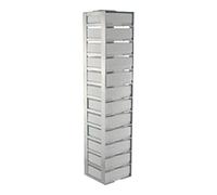 Freezer Rack Solutions USA CF-12-2-81 - Portapacchi per congelatore con scatola e divisore (81 celle), 12 scatole