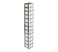 Freezer Rack Solutions USA MCF-12-2-B - Mini cassettiera congelatore con scatola e divisore, 12 scatole