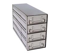 Freezer Rack Solutions USA UFD-342-100 - Rack verticale per congelatore con cassetti, scatola e divisore (100 celle), 3 x 4 scatola