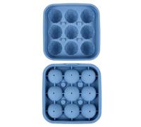 Freezer Tray - 9 Grid Easy Release Flexible Ice Cube Mould | Football Shapes Ice Maker Mold Suitable For Home Kitchen Water Cocktail Whiskey Coffee Juice Party Gathering