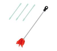 Frefgikty 1 set di miscelatori di cemento rosso per trapano, 5 di e resina epossidica, 30 cm, agitatore per trapani, 3 bastoncini di agitazione, miscelatore per calcestruzzo