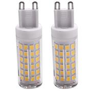 Frefgikty 10W G9 100 lampadine LED a mais lampadine a LED in ceramica, sfarfallio, ampio angolo del fascio, 2 pezzi naturale