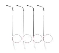 Frefgikty 20Pcs Modello Ferroviario 10cm Lampione Lampione Stradale Scala HO 1:87 LED 3V Resistenze LQS08 Singola Testa- Luminoso