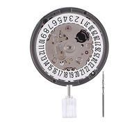 Frefgikty 24 Gioielli Orologio Movimento NH35A NH35 6 O'Clock Movimento 21600Bph Nero Data Finestra Movimento Orologio