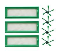 Frefgikty 3 filtri HEPA, 4 spazzole laterali per aspirapolvere Vorwerk VR200 VR-200