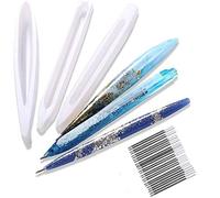 Frefgikty 3 stampi in silicone per penna a sfera, in resina epossidica, utilizzati per decorazioni fai da te e