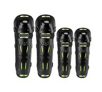 Frefgikty 4Pcs Moto Attrezzatura Protettiva Ginocchiere Gomito Protector Motocross Ciclismo Notte Riflettente Sicurezza Protezione
