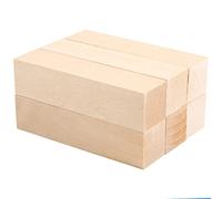 Frefgikty 6 blocchi di legno di tiglio per principianti intaglio hobby kit fai da te intaglio legno