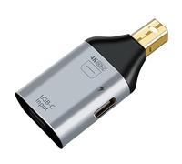 Frefgikty Adattatore USB C da tipo C femmina a adattatore DP MiniDP , compatibile con video HD 4K a 60Hz (interfaccia compatibile con MINI DP)