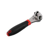 Frefgikty Chiave a cricchetto universale regolabile adatta per da 6-22 mm chiave a bussola regolabile con manico antiscivolo
