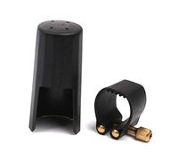 Frefgikty Clarinetti in plastica Tappo ugello con legatura PU Nero