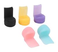 Frefgikty Confezione da 5 cuscinetti in morbido silicone per clarinetto, oboe, poggia pollice, per strumenti a fiato, 5 colori