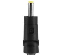 Frefgikty Connettore di alimentazione DC con punta gialla da 4,0 x 1,7 mm a jack femmina da 5,5 x 2,1 mm, colore: nero