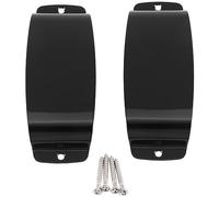 Frefgikty Copertura per pickup per chitarra in acciaio, 2 pezzi, per basso stile , resistente, colore nero