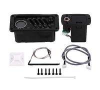 Frefgikty EQ-7545T Pickup per chitarra in legno con sintonizzatore per chitarra acustica Preamplificatore Controllo del tono EQ Controllo del volume Presenza Basso medio Treble