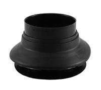 Frefgikty Grancassa Enhancer in gomma ABS Grancassa Grancassa Enhancer Calcio Enhancer con Porta Nera Foro di Protezione Foro Microfono Testa, Nero