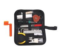 Frefgikty Kit di 26 strumenti di manutenzione per la riparazione della chitarra, kit di strumenti per la pulizia della chitarra, ukulele, basso, mandolino, banjo