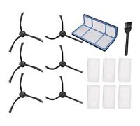 Frefgikty Kit di filtri di ricambio per robot aspirapolvere V3, V3S, V5, V5S, Pro Robot Aspirapolvere, 6 spazzole laterali, 1 filtro primario e 1