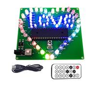 Frefgikty Kit Elettronico FAI DA TE LED Flash Cuore FAI DA TE Kit Progetto Saldatura Regalo di San