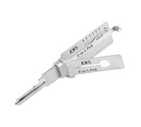Frefgikty LiShi 2 in 1 Strumenti Professionali Fabbro Strumento Manuale KW5 per Porta Strumento di Misura